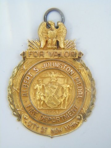 Antique 14kt Yellow Gold Fire Engine Medal / Badge (1 of 3)