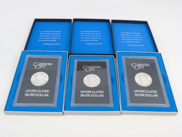 Three Carson City Uncirculated Silver Dollars (1 of 5)