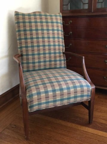 English Georgian Style Carved Frame Armchair (1 of 3)