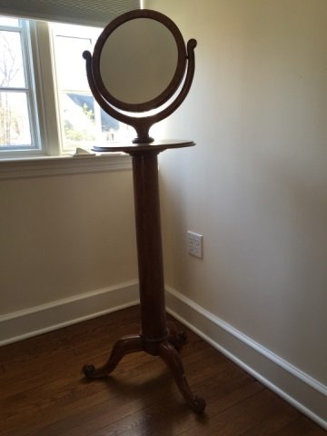 Antique 19th C Carved Oak Shaving Stand Pedestal (1 of 6)