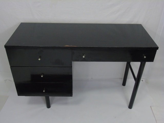 Mid Century Modern Black Painted Desk (1 of 4)