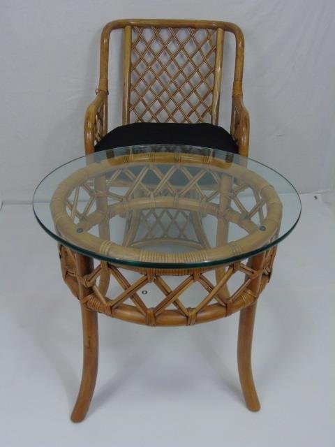 Contemporary Bamboo Table & Armchair (1 of 6)