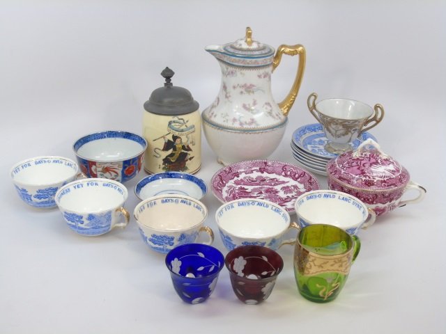 Assorted Antique Porcelain & Glass Items (1 of 7)