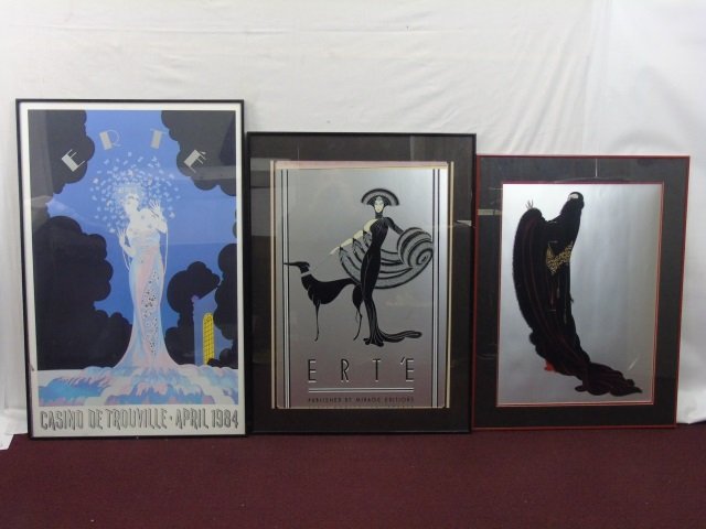 Collection of 3 Framed & Matted Prints After Erte (1 of 6)