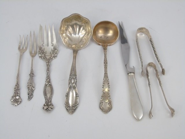 Assorted Antique Sterling Silver Serving Items (1 of 6)