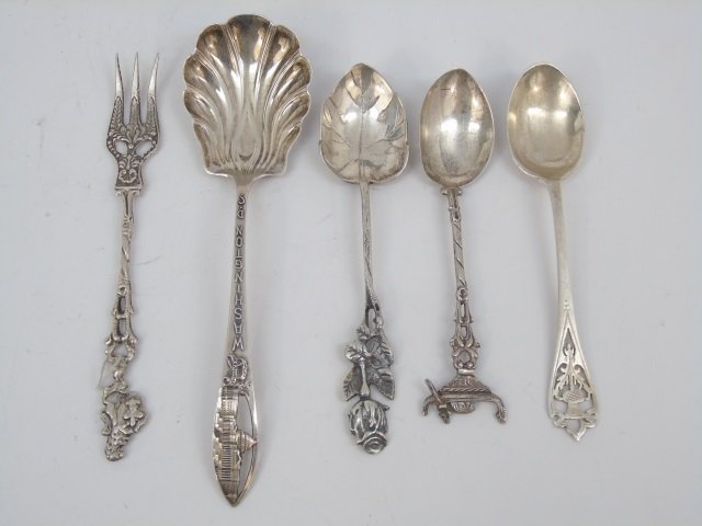 Collection Sterling Silver Souvenir Spoons & Forks (1 of 5)
