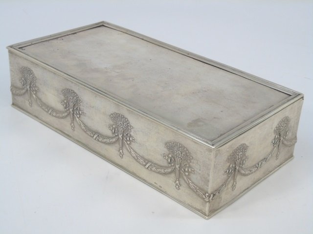 Large Antique Imperial Russian Silver Cigar Box (1 of 6)