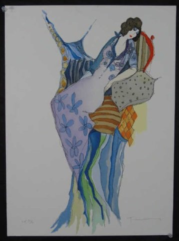 Tarkay Pencil Signed & Numbered Print (1 of 4)