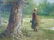 Oil on Canvas Painting Wooded Pond Style of Corot - 3