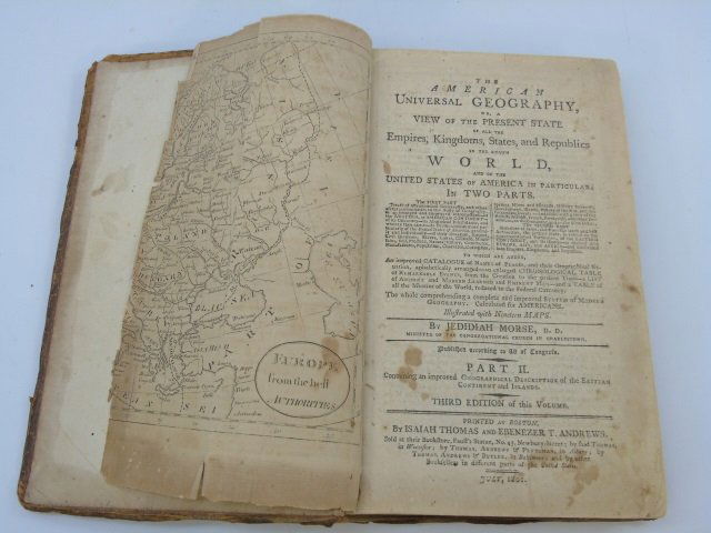 Antique Book of Maps & Geography by Jedidiah Morse (1 of 7)