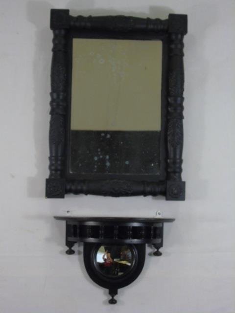 Antique American Empire Mirror & Wall Shelf (1 of 7)