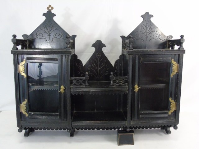 Antique 19th C Eastlake Victorian Wall Cabinet (1 of 7)