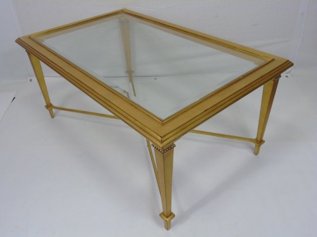 Contemporary Modern Gold Leaf Coffee Table (1 of 5)