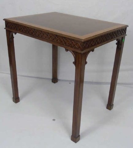 Contemporary Chinese Chippendale Style End Table (1 of 5)