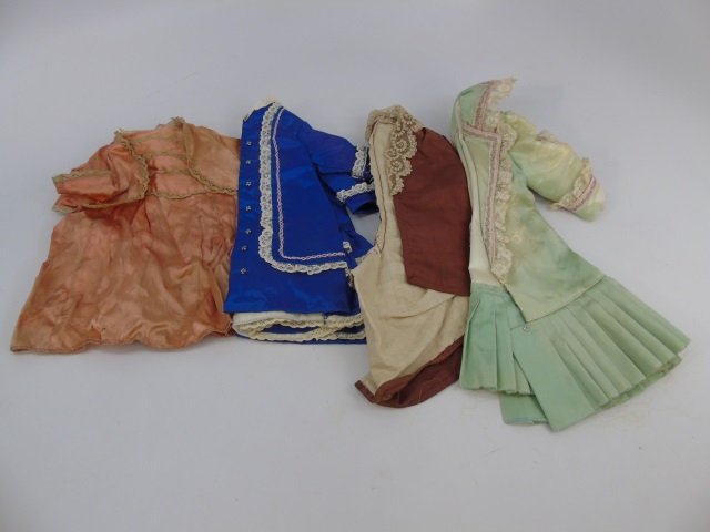 Four Antique  Handmade French Bebe Jumeau Outfits (1 of 5)