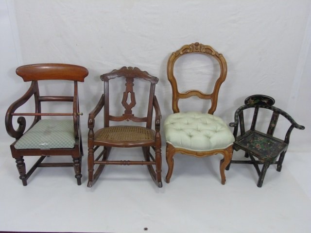 Antique Doll / Child Size / Salesman Sample Chairs (1 of 8)
