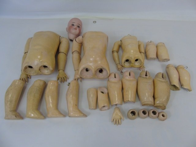 Antique German Doll Bodies & Bisque Head (1 of 4)