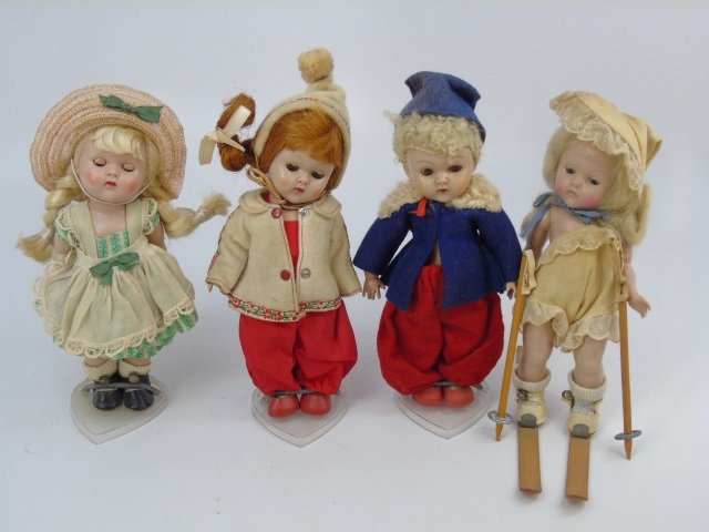 Four Vintage Vogue Dolls in Original Clothing (1 of 5)