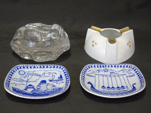 Mid Century / Vintage Ash Trays & Porcelain Plates (1 of 8)