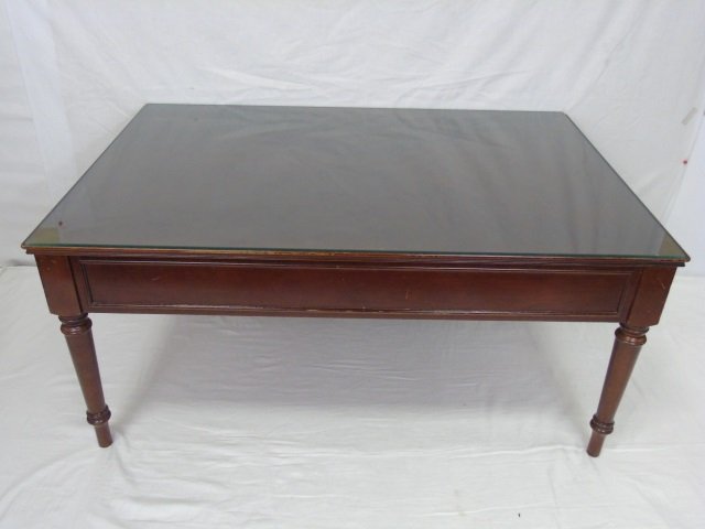 Contemporary Modern Mahogany Coffee Table (1 of 5)