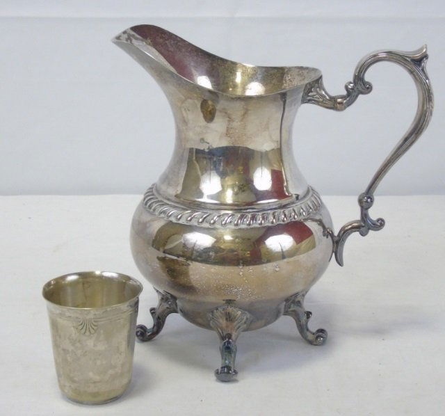 Antique Silver Plated Pitcher Cup (1 of 7)