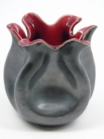 Mid Century French Art Pottery Vase Signed (1 of 4)