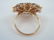 Contemporary Colored & White Diamond Flower Ring - 3