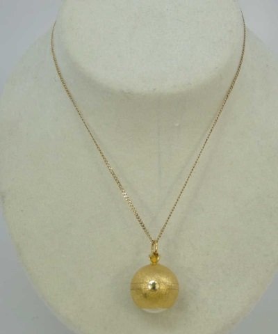 Estate Bucherer Watch Pendant on 14kt Gold Chain (1 of 6)