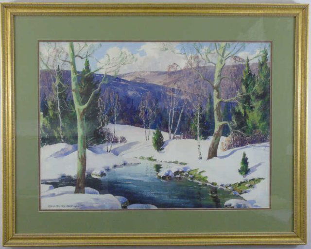 Edna Palmer Engelhardt (1897-1991) Winter Painting (1 of 4)
