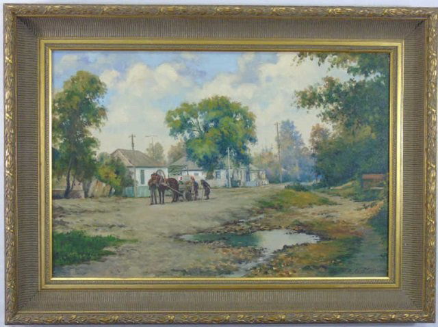 Aezocmaeba A.C. - Horse Drawn Carriage Painting (1 of 4)