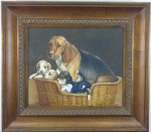 Mayer - Contemporary Portrait of Spaniel Dogs (1 of 4)