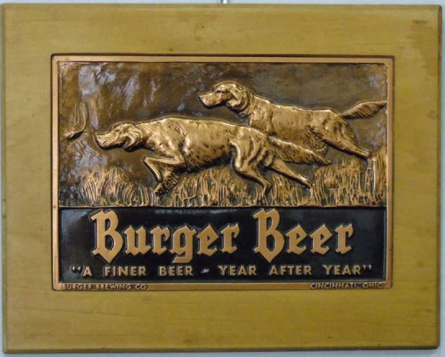 Vintage Advertising Burger Beer Bar Sign (1 of 3)