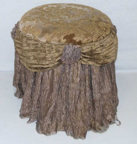 Custom Contemporary Upholstered Ottoman Stool (1 of 3)