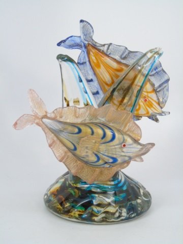 Vintage Murano Art Glass Table Statue of Fish (1 of 6)