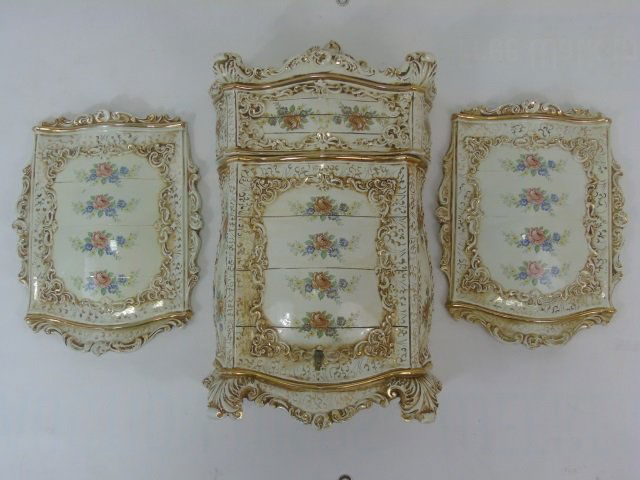 Capodimonte Italian Pottery Wall Fountain Plaques (1 of 8)