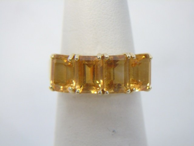 Estate 14kt Yellow Gold & Citrine Ring (1 of 5)