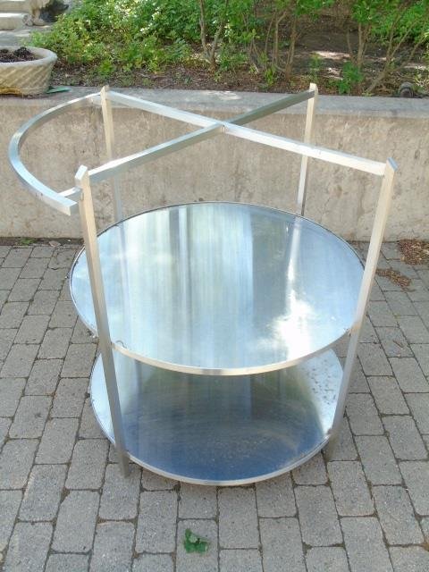 Contemporary Outdoor Metal Bar / Serving Table (1 of 3)