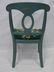 Lot of 2 Contemporary Modern Green Painted Chairs - 2
