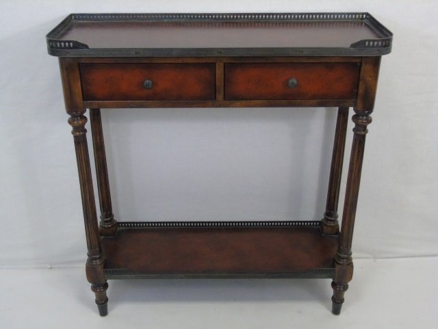 Contemporary Console Table w/ Gallery Top (1 of 5)