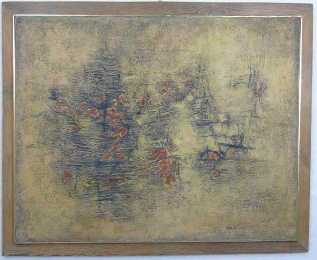 Tanaka - Abstract School Oil Painting on Canvas (1 of 6)