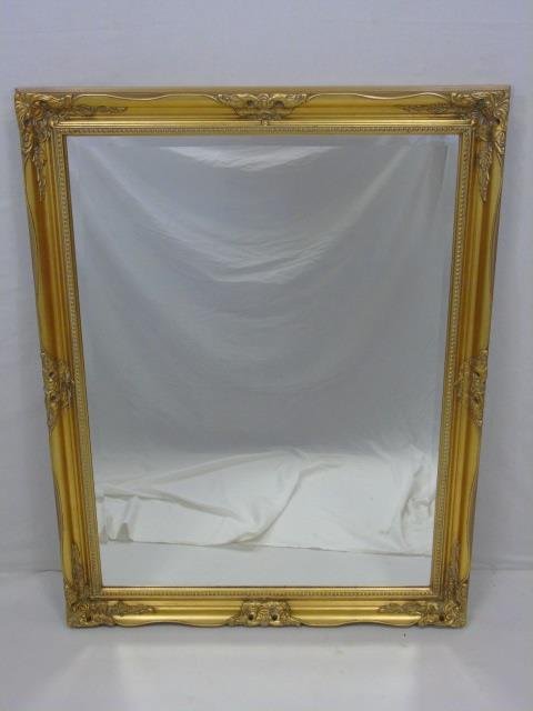 Vintage Gold Leaf Carved Wood Frame Mirror (1 of 3)