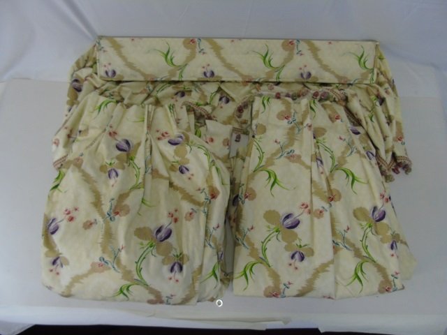 Pair Pinch Pleat Custom Made Floral Curtain Panels (1 of 7)