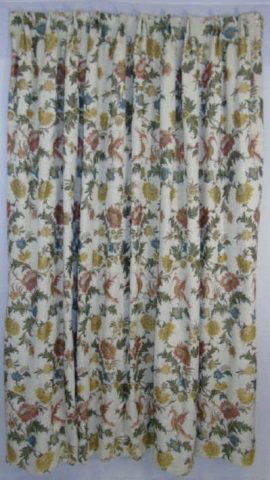 Pair Pinch Pleat Custom Made Floral Curtain Panels (1 of 4)