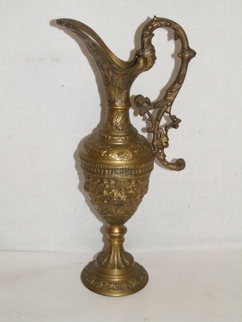 Antique Early 20th C Gilt Metal Ewer Urn (1 of 6)