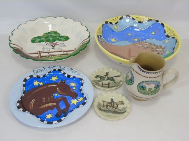 Horse / Equestrian Motif Porcelain Serving Items (1 of 8)
