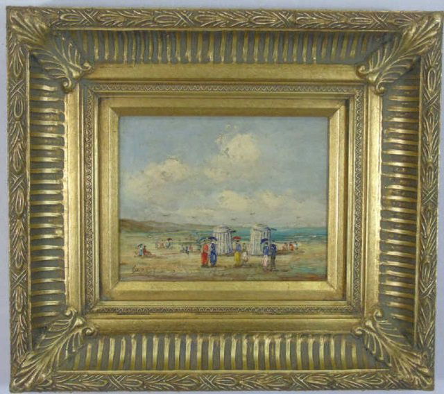 Carney - Gold Framed Beach Scene Painting (1 of 4)