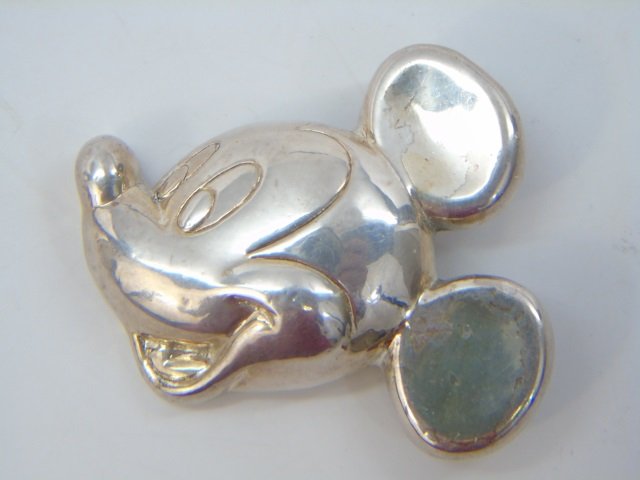 Vintage Sterling Disney Mickey Mouse Pendant (1 of 2)