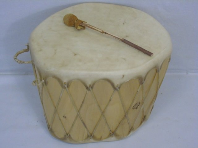 Contemporary Artisan Native American Style Drum (1 of 3)