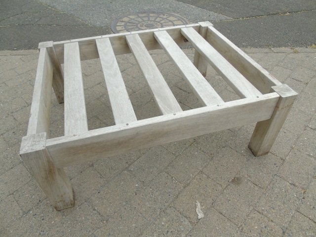 Barlow Tyrie Teak Wood Patio / Deck End Table (1 of 3)