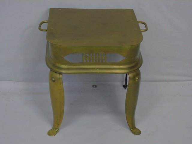 Antique 19th C English Brass Fireplace Trivet (1 of 5)